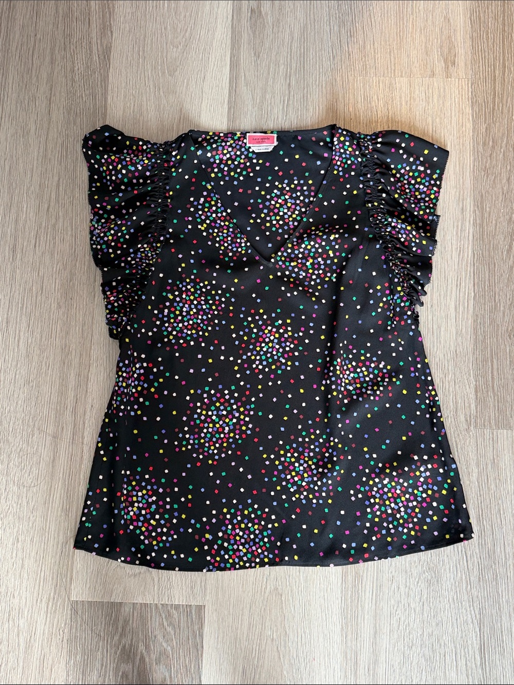 Kate Spade Women’s Confetti Cheer Blouse size small